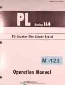 Mitsubishi-Mitutoyo PL Series 164, PL-Counter for Lineal Scale, Operations Manual-PL-Series 164-01